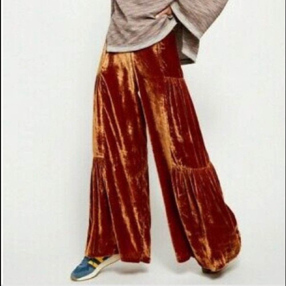 Free People Rust color bell bottoms